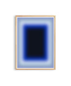 Blue Gradient Art Print, Navy Cobalt Abstract Poster, Modern Wall Decor