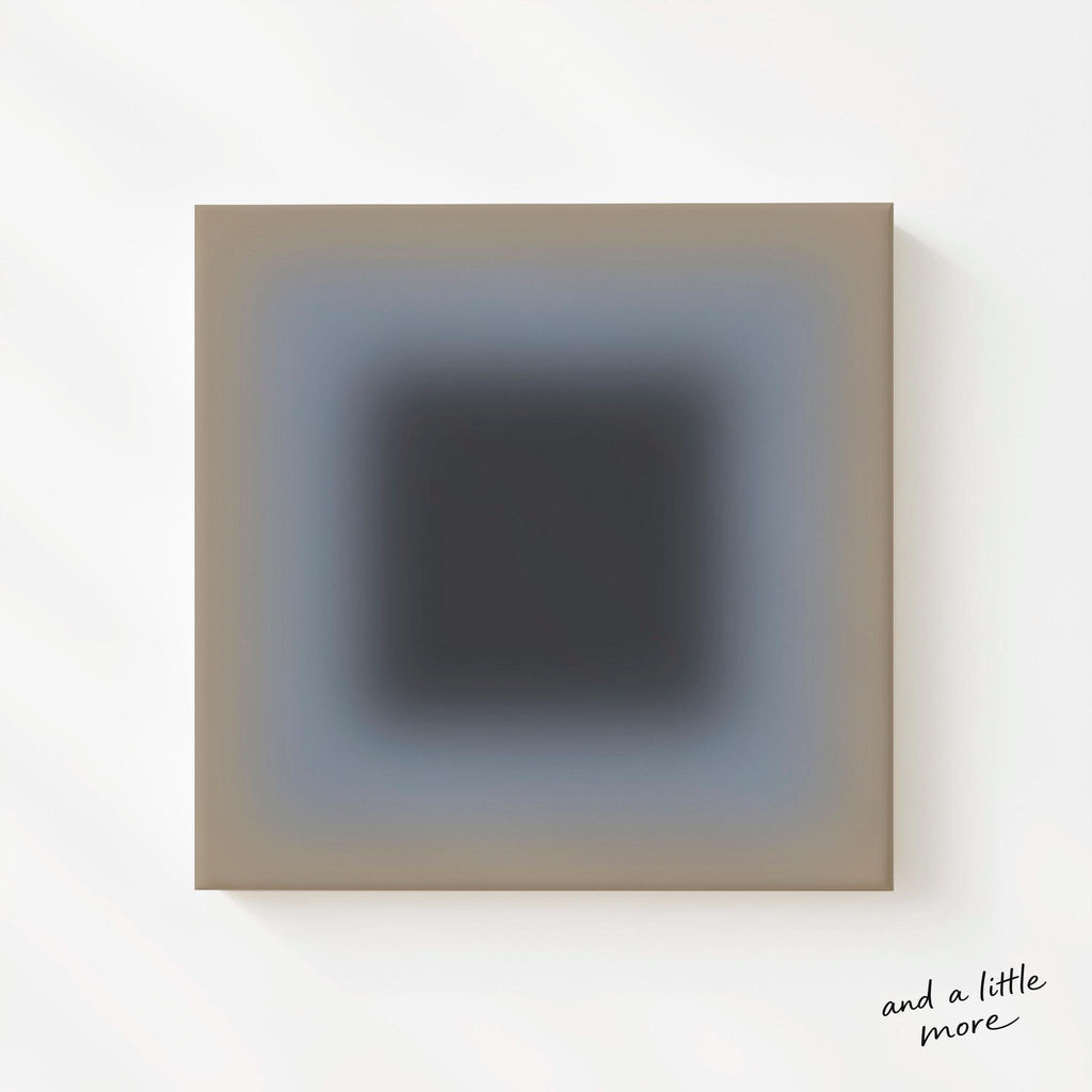 Neutral Gray Wall Art, Stone Moss Gradient Print, Minimalist Framed Wall Art, Canvas Print, Earthy Art