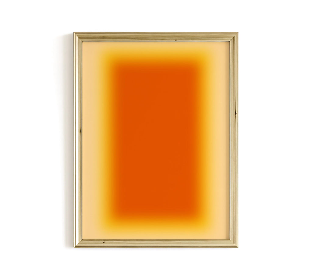 Abstract painting print, Orange Wall Art, digital download, Printable Art, Minimal Art