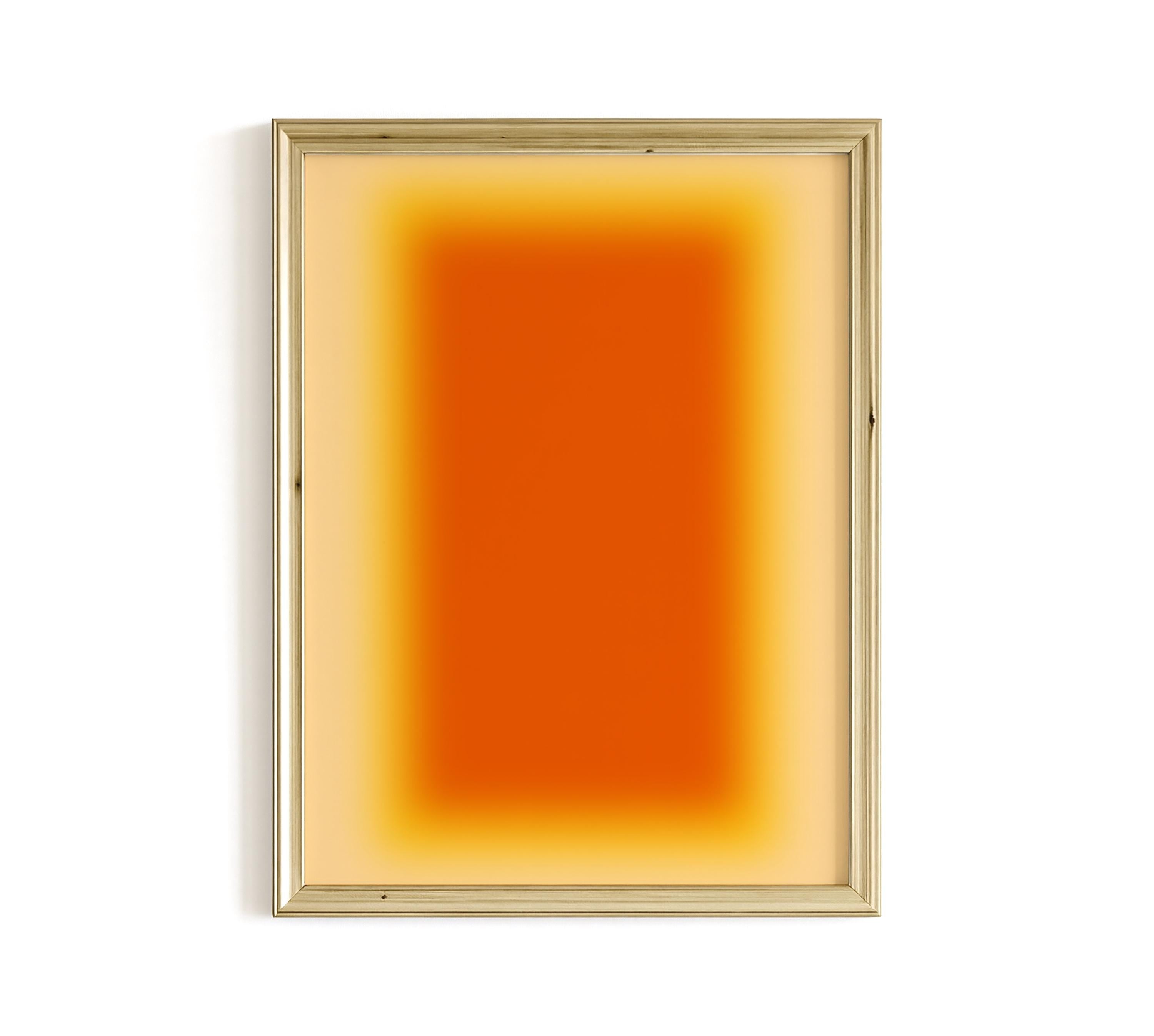 Abstract painting print, Orange Wall Art, digital download, Printable Art, Minimal Art