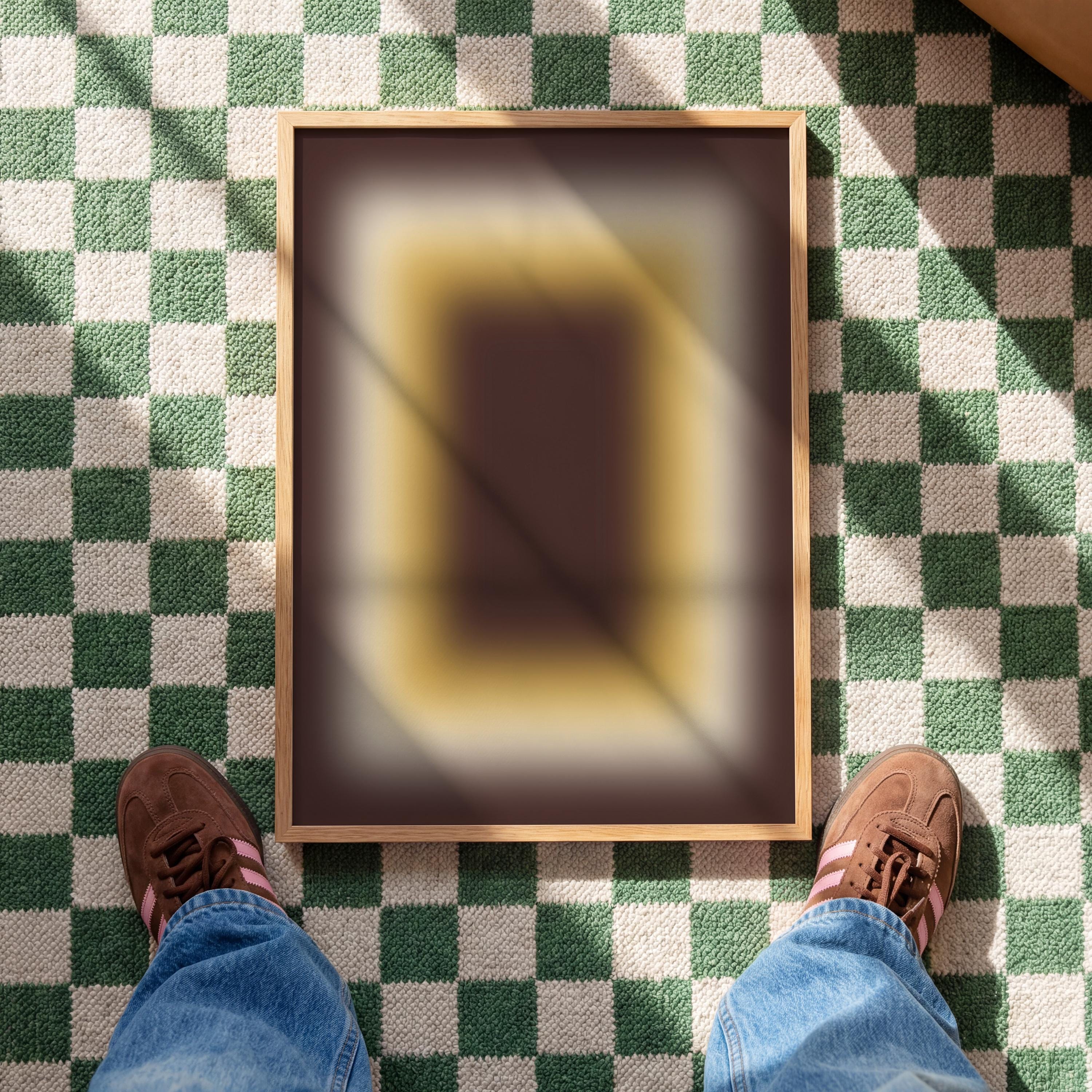 Brown Wall Art Print, Chocolate Cream Gradient, Minimal Abstract Decor