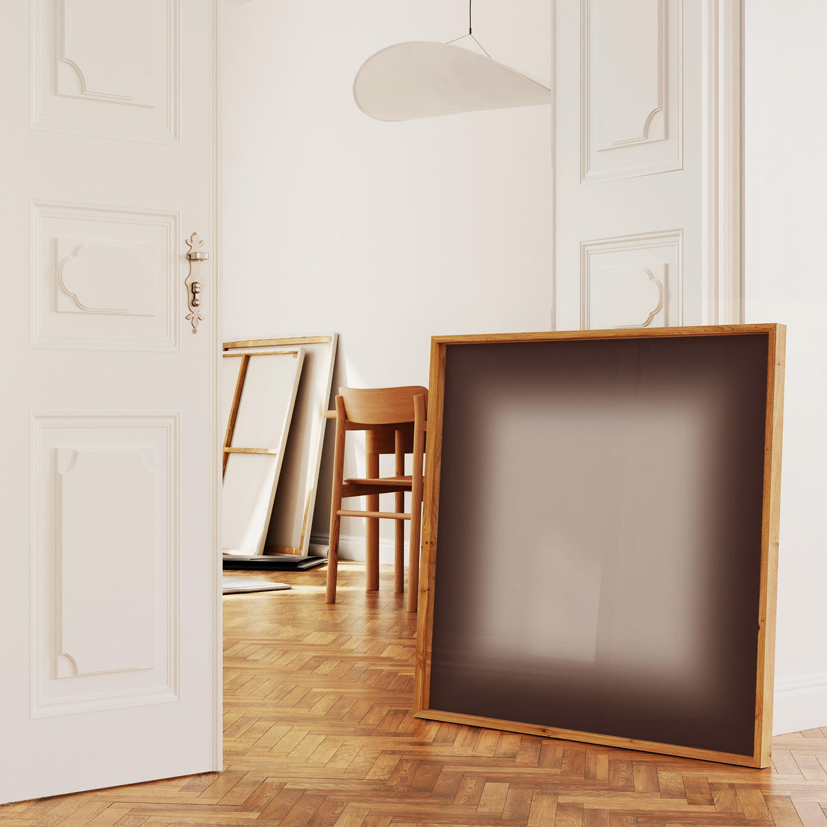 Brown Gradient Wall Art, Neutral Beige Print, Minimalist Color Field Art, Modern Calm Decor