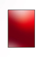 Red Wall Art Printable, Minimalist Abstract Poster, Bold Color Field Print