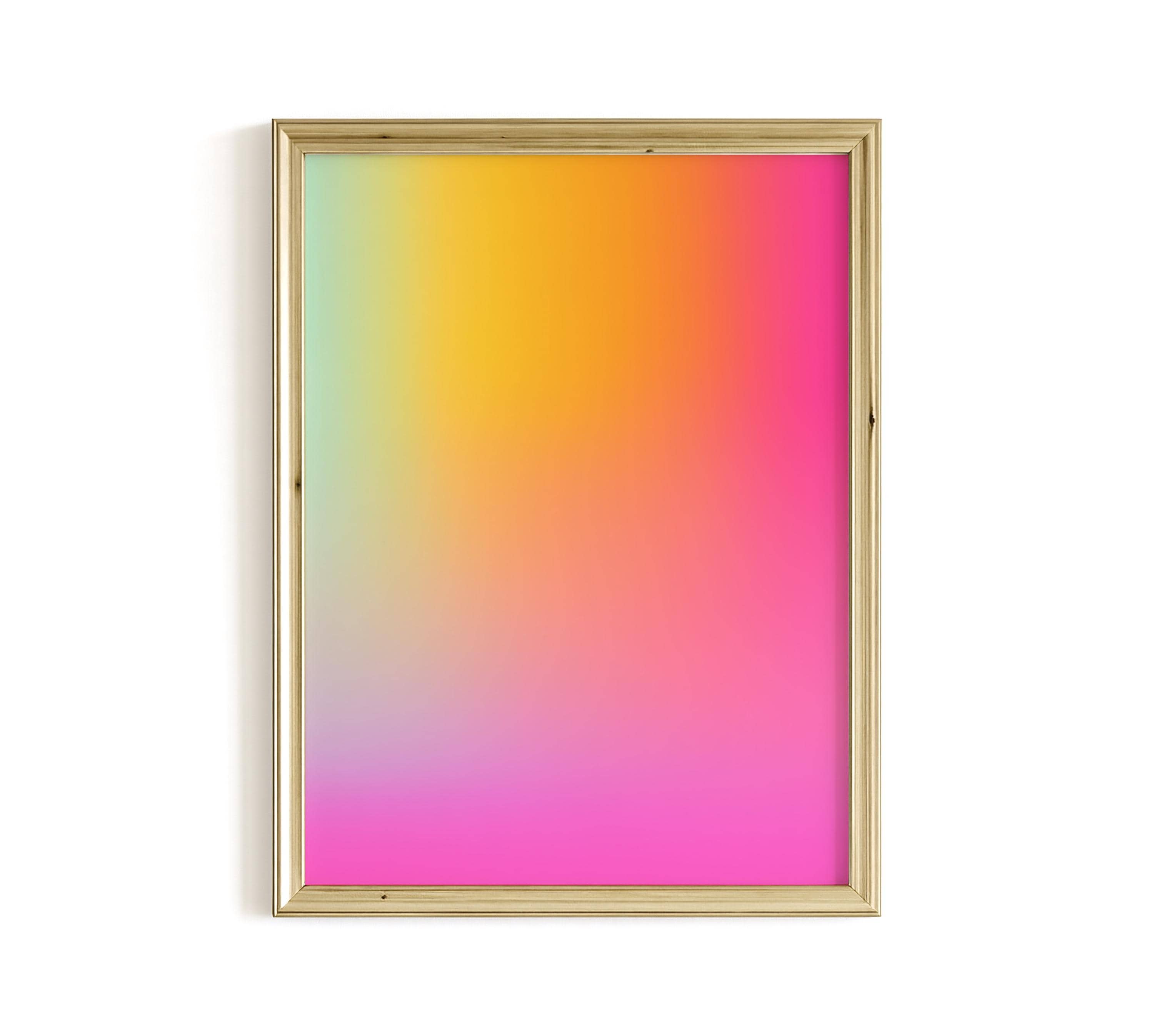 Pink Sunset Wall Art Printable, Soft Gradient Abstract Print, Modern Bedroom Decor, Minimal Aesthetic Poster