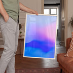 Blue Purple Gradient Wall Art Printable, Abstract Ocean Inspired Poster, Minimalist Calm Decor, Modern Aesthetic Print