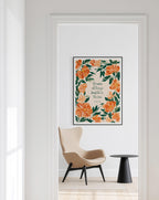 Ecclesiastes 3 11 Wall Art Print, Christian Floral Poster, Bible Verse Decor