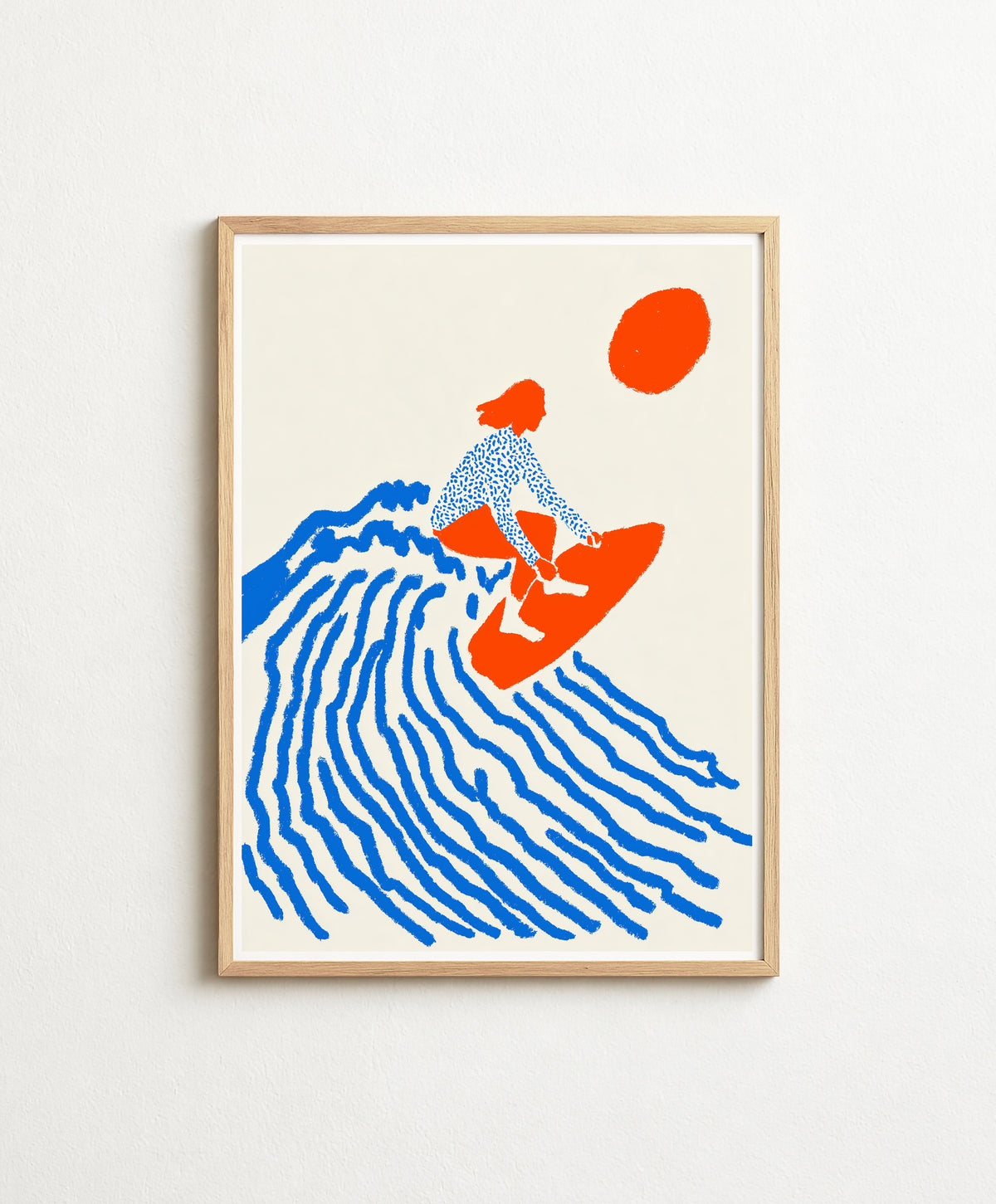 Orange Sun Surfer