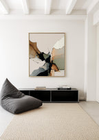 Neutral Abstract Art Print, Earth Tone Alcohol Ink Poster, Modern Decor