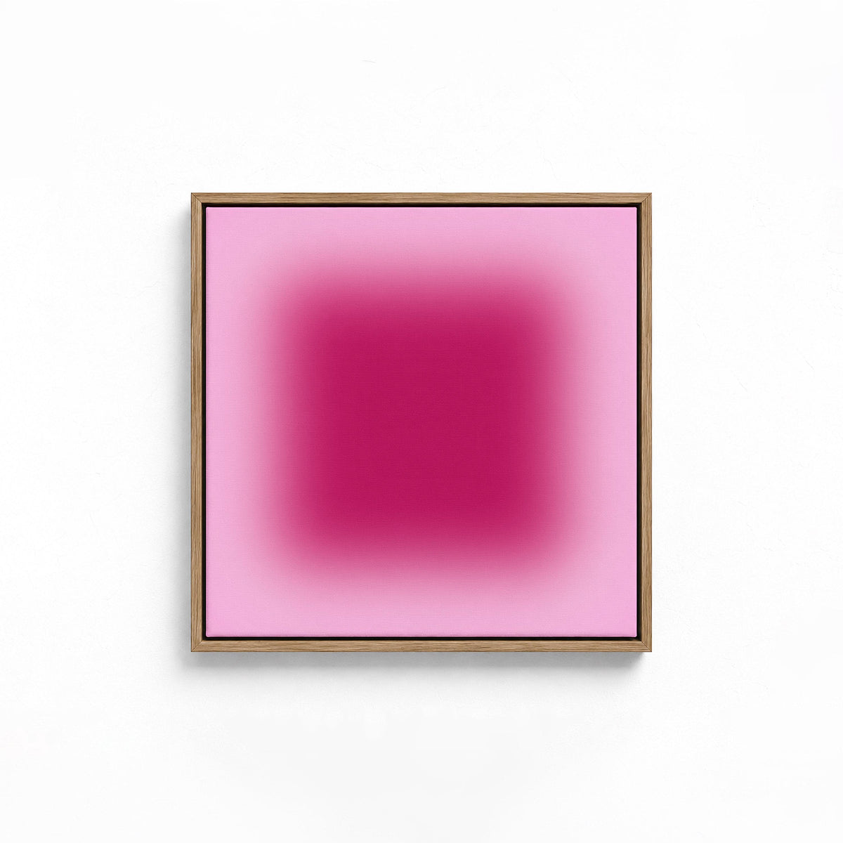 Pink Ombre Abstract Canvas Art, Minimalist Magenta Wall Decor
