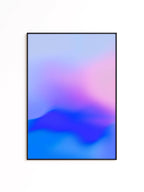 Blue Purple Gradient Wall Art Printable, Abstract Ocean Inspired Poster, Minimalist Calm Decor, Modern Aesthetic Print