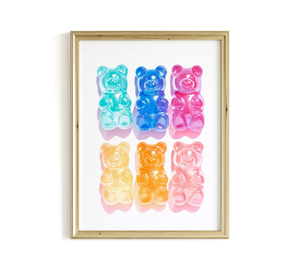 Colorful Gummy Bear – Candy Wall Art