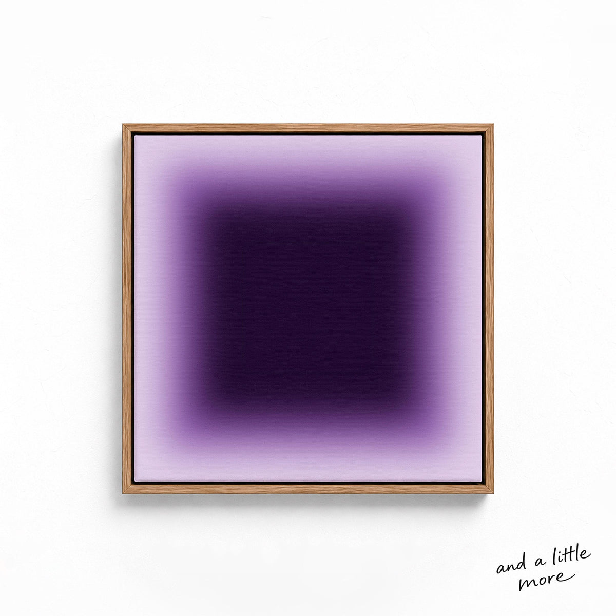 Purple Black Gradient Art Print