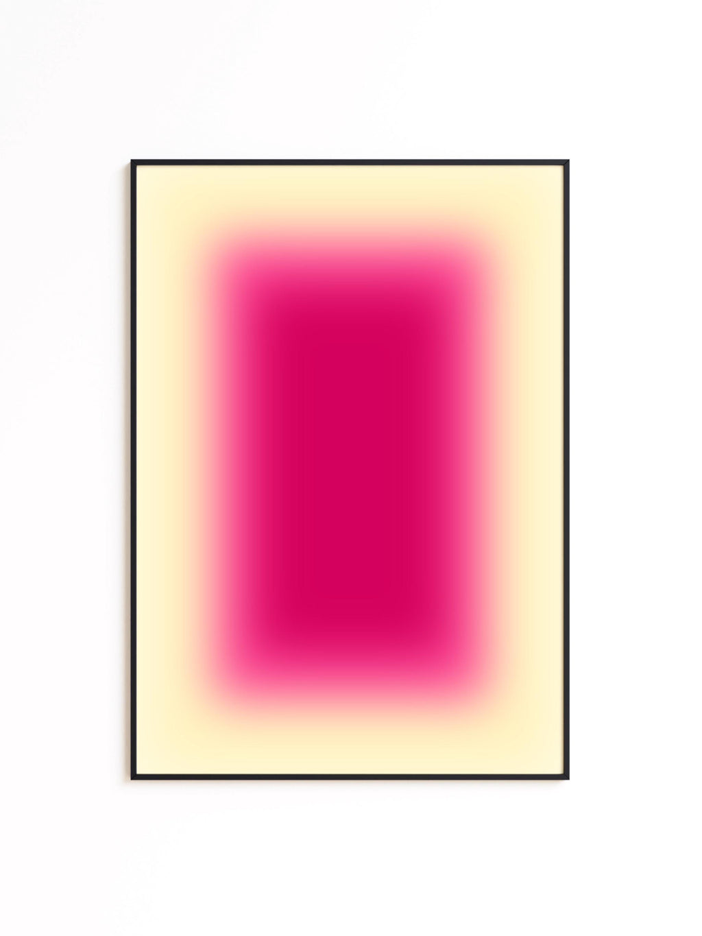 Pink Gradient Abstract Art Print, Warm Minimal Ombre Poster (Digital Download)