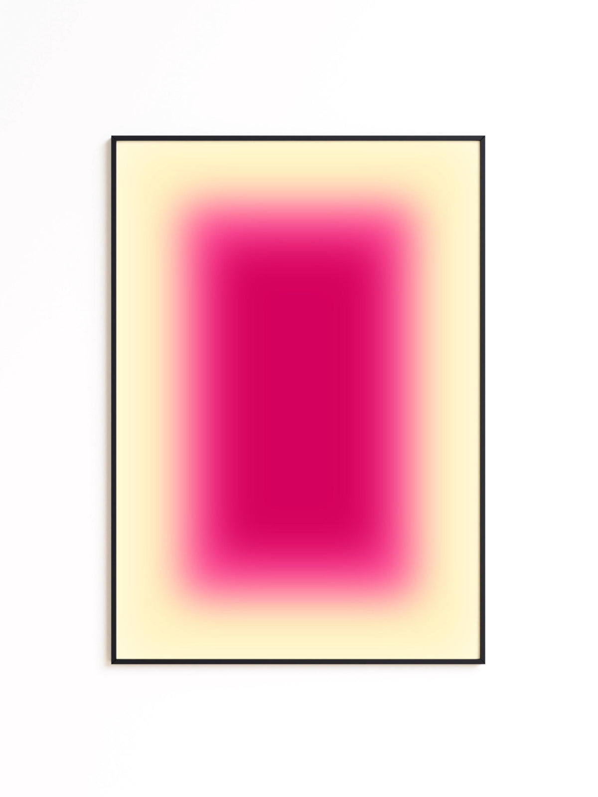 Pink Gradient Abstract Art Print, Warm Minimal Ombre Poster (Digital Download)
