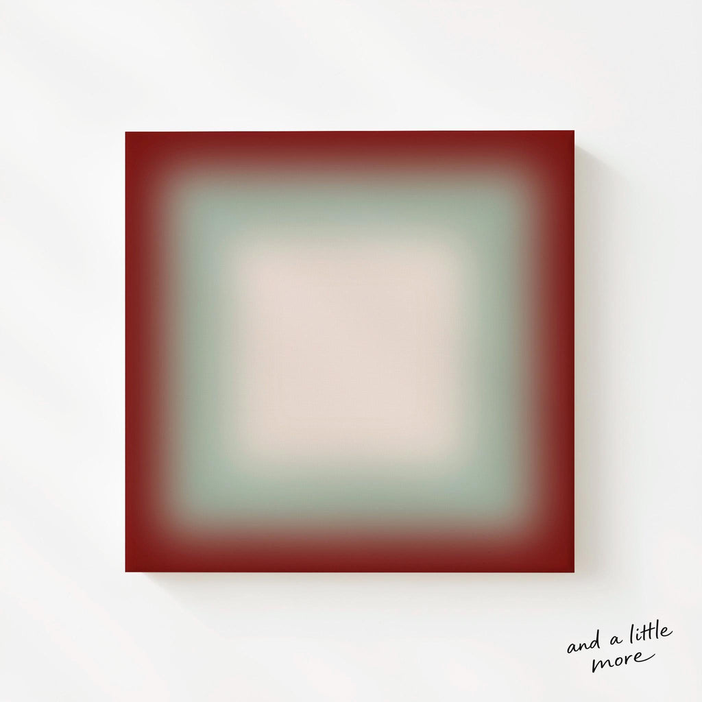 A square canvas with a gradient background transitioning from red to green.