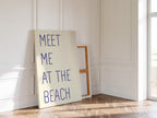 Meet me at the beach poster, Beach Quote Print, Meet Me at the Beach Poster, Minimal Coastal Decor