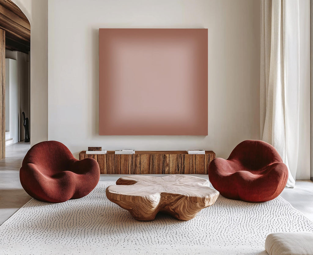 Neutral Abstract Art Print, Earth Tone Gradient Wall Art, Warm Minimal Decor