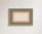 Sage Green Wall Art Print, Beige Blush Gradient, Horizontal Abstract Decor
