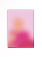 Pink Aura Gradient Print, Abstract Spiritual Wall Art, Soft Pastel Minimal Decor
