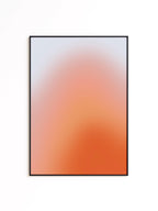 Lilac Peach Sunset Gradient Wall Art, Aura Glow Poster, Dreamy Minimal Abstract Print