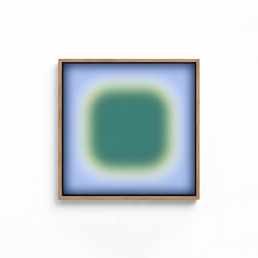 Calm Abstract Art Print, Blue Green Gradient, Coastal Minimal Wall Decor