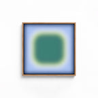 Calm Abstract Art Print, Blue Green Gradient, Coastal Minimal Wall Decor