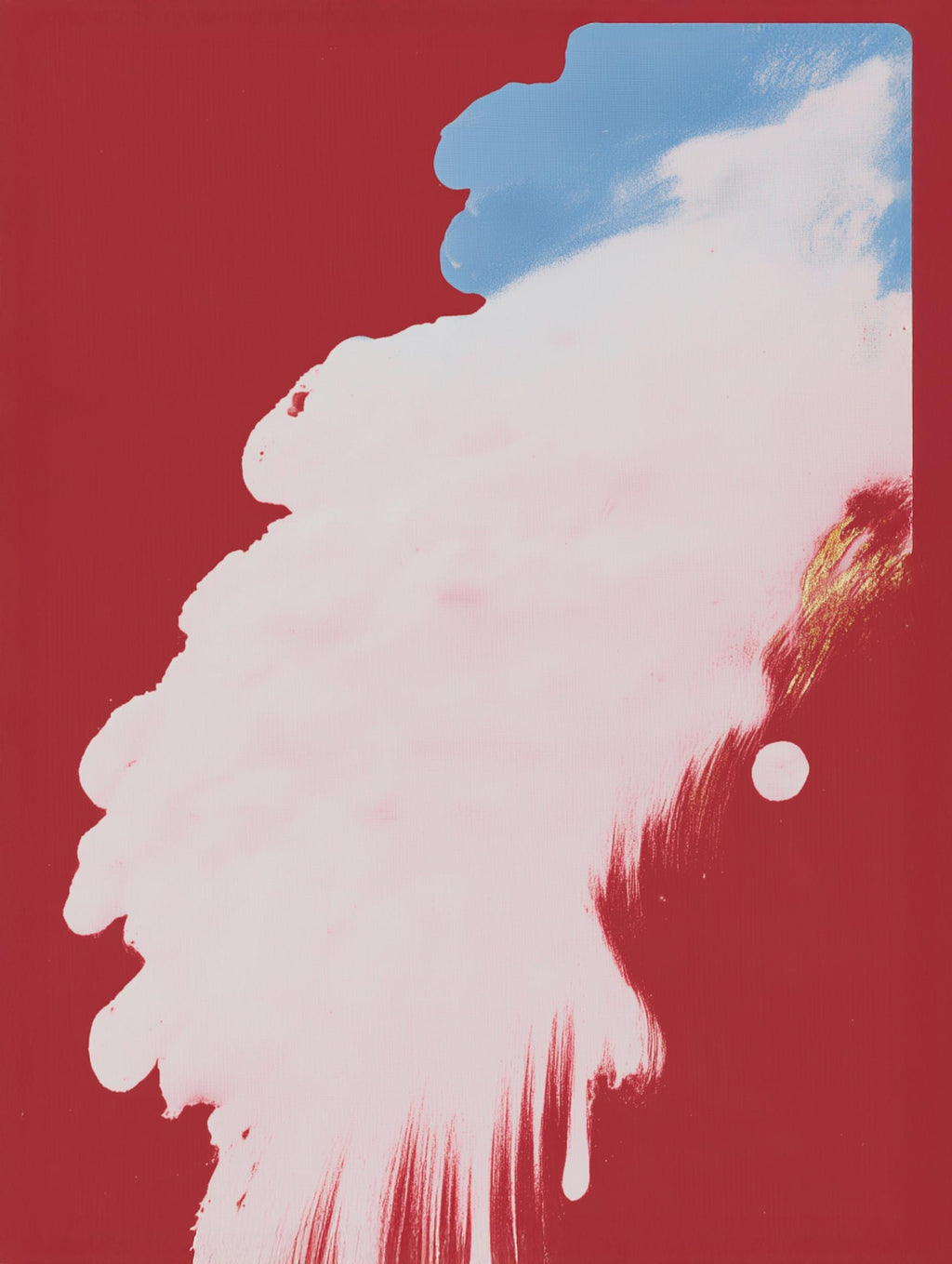 Red Sky Cloud Art, Abstract Art, Vintage Wall print