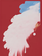 Red Sky Cloud Art, Abstract Art, Vintage Wall print