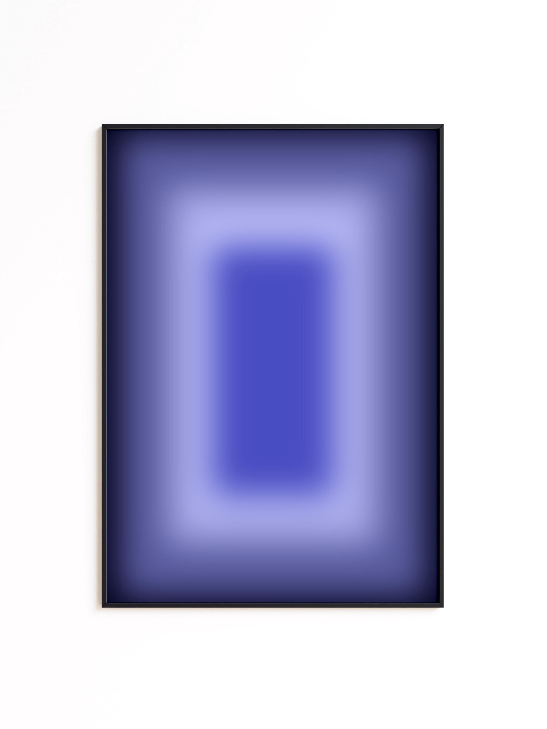 Blue Abstraact Wall Art, Minimalist Ombre Poster, Modern Abstract Wall Decor, Bathroom wall decor