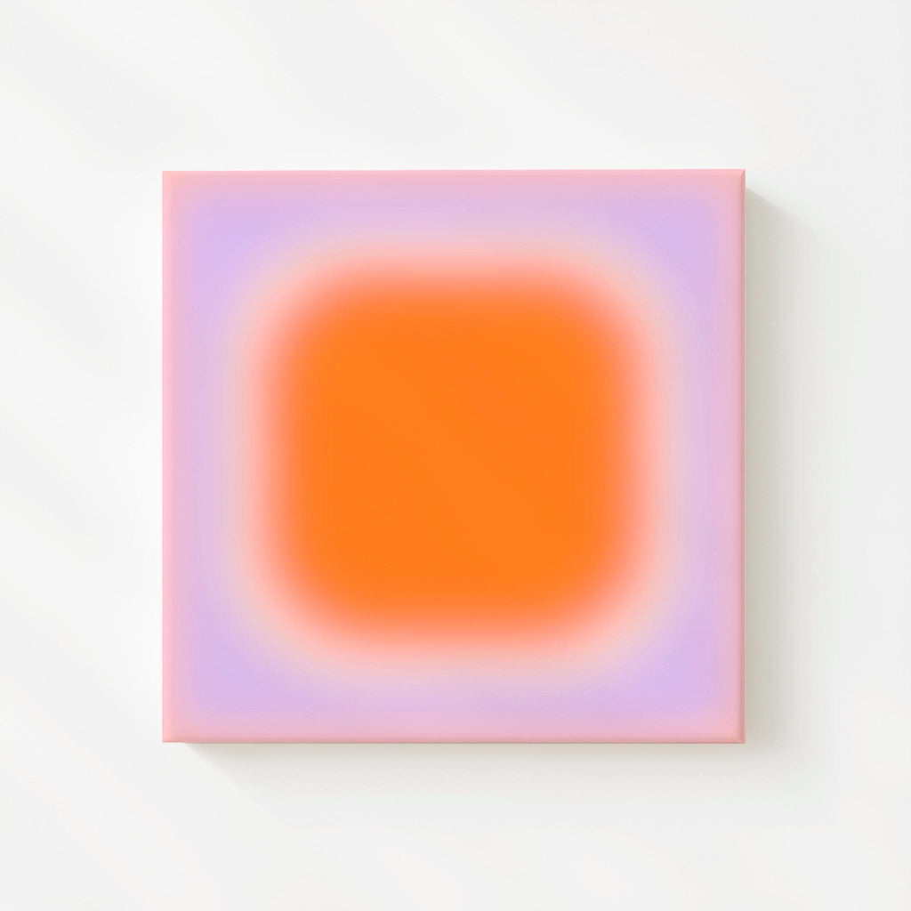 Orange Pink Sunset Gradient Print