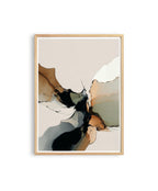 Fluid Abstract Art Print, Neutral Ink Painting, Modern Earth Tone Decor