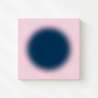 Pink Navy Abstract Circle Gradient Art Print, Modern Minimal Wall Decor