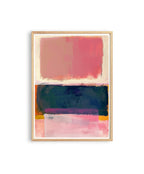 Pink Abstract Painting Print, Textured Brushstroke Wall Art, Modern Color Block Decor