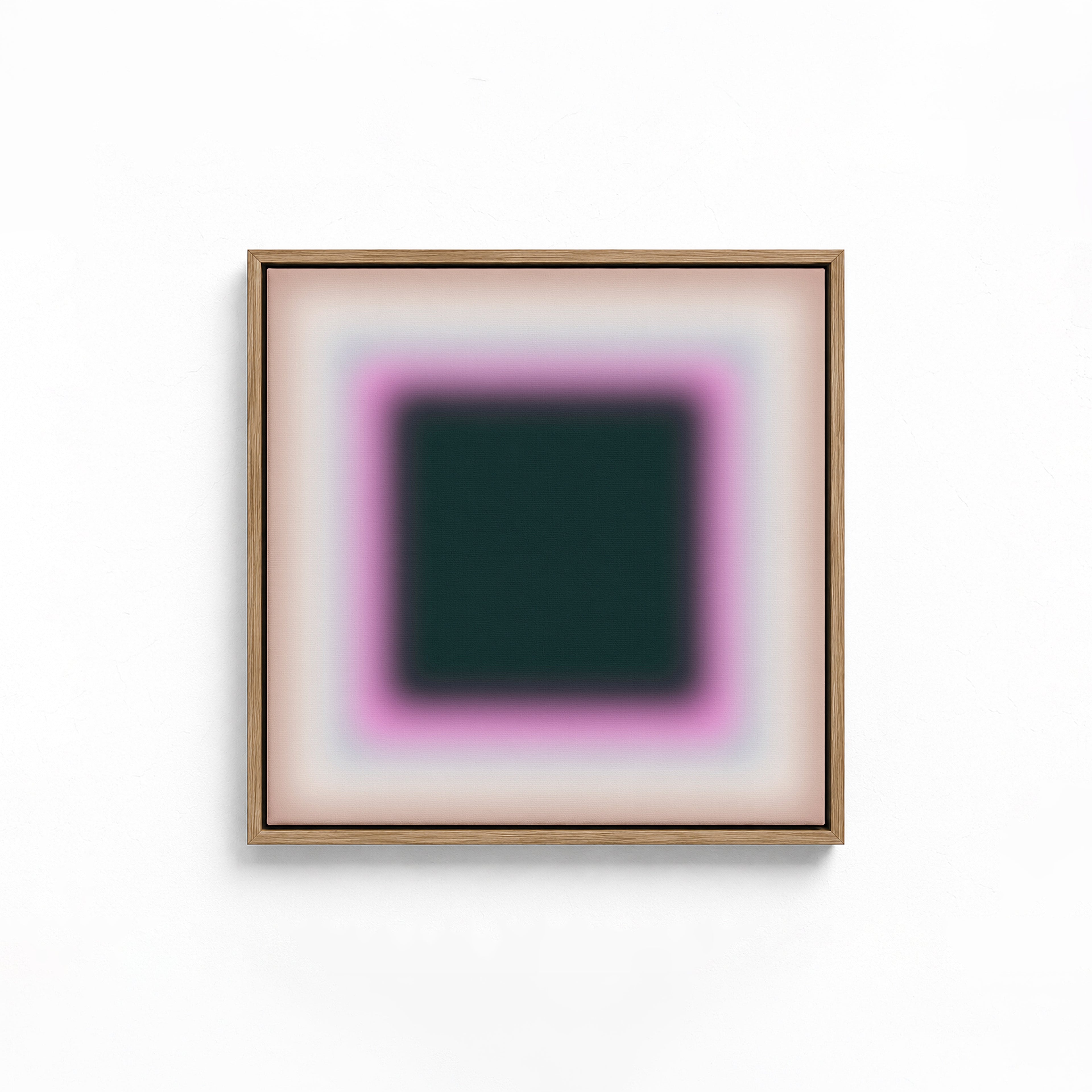 Dark Green Gradient Abstract Art Print, Minimal Modern Poster