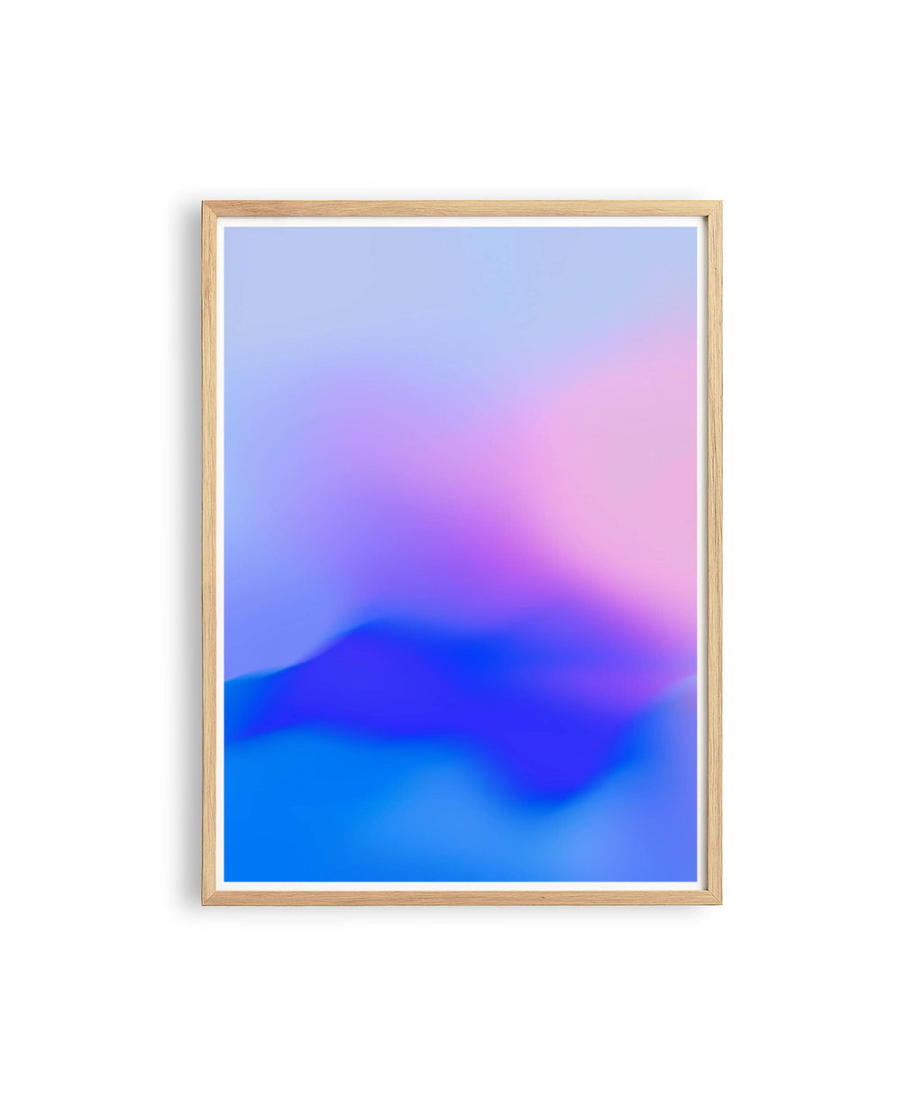 Blue Purple Gradient Wall Art Printable, Abstract Ocean Inspired Poster, Minimalist Calm Decor, Modern Aesthetic Print