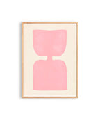 Pink Abstract Art Print, Minimalist Shape Poster, Soft Modern Wall Decor