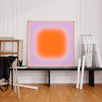 Orange Pink Sunset Gradient Print