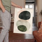 Neutral Abstract Shapes Print, Beige Organic Wall Art, Minimal Earth Tone Decor