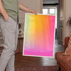 Pink Sunset Wall Art Printable, Soft Gradient Abstract Print, Modern Bedroom Decor, Minimal Aesthetic Poster