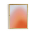 Lilac Peach Sunset Gradient Wall Art, Aura Glow Poster, Dreamy Minimal Abstract Print