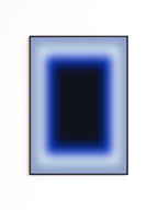 Blue Gradient Art Print, Navy Cobalt Abstract Poster, Modern Wall Decor