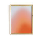 Lilac Peach Sunset Gradient Wall Art, Aura Glow Poster, Dreamy Minimal Abstract Print