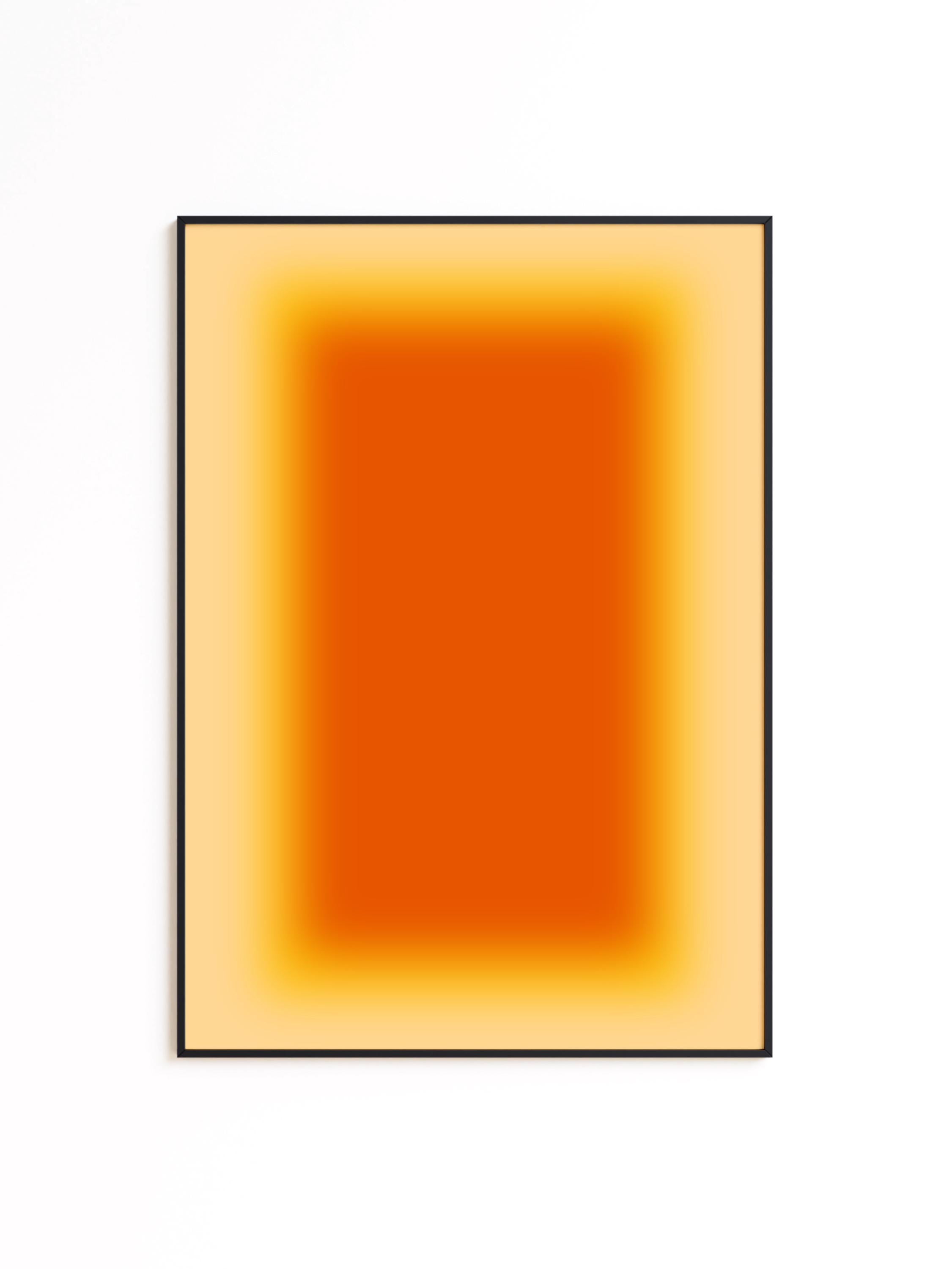 Abstract painting print, Orange Wall Art, digital download, Printable Art, Minimal Art