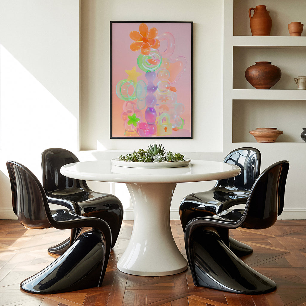 Playful Pastel Glass Shapes Abstract Artwork - And A Little More