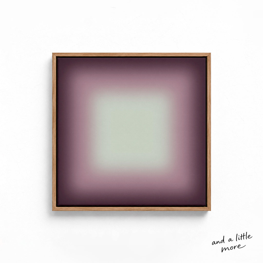 Purple Framed Wall Art, Dark Violet Gradient Print, Moody Lavender Canvas Print, Fall Art