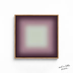 Purple Framed Wall Art, Dark Violet Gradient Print, Moody Lavender Canvas Print, Fall Art