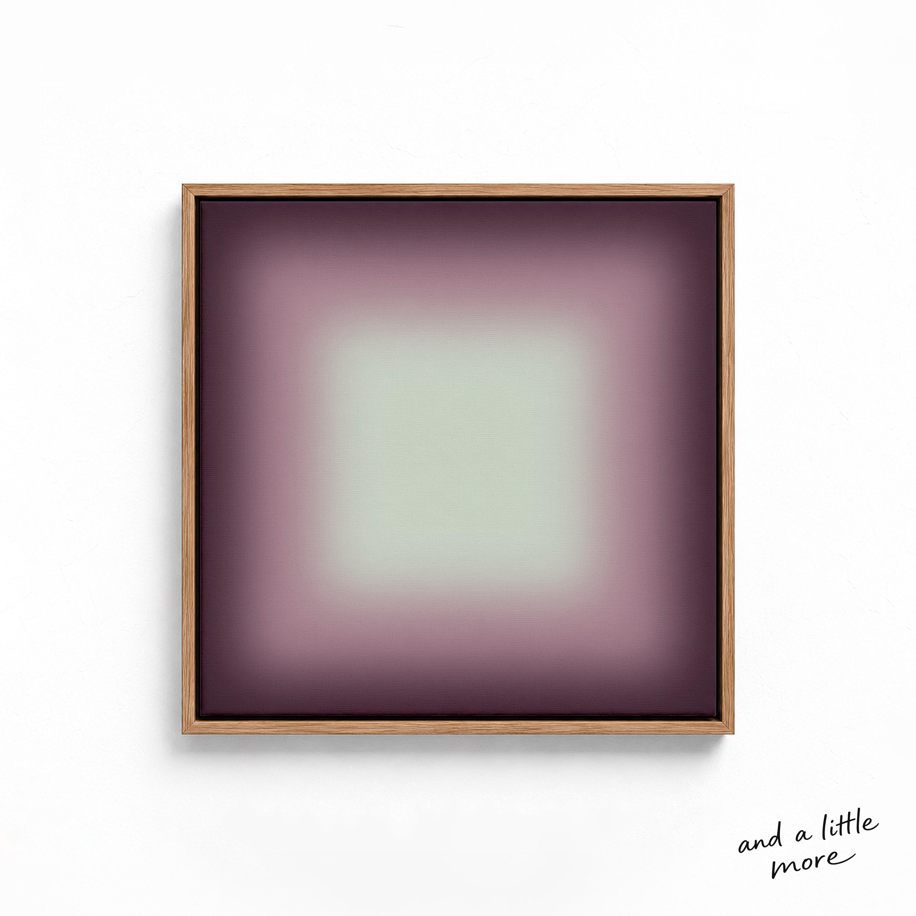 Purple Framed Wall Art, Dark Violet Gradient Print, Moody Lavender Canvas Print, Fall Art