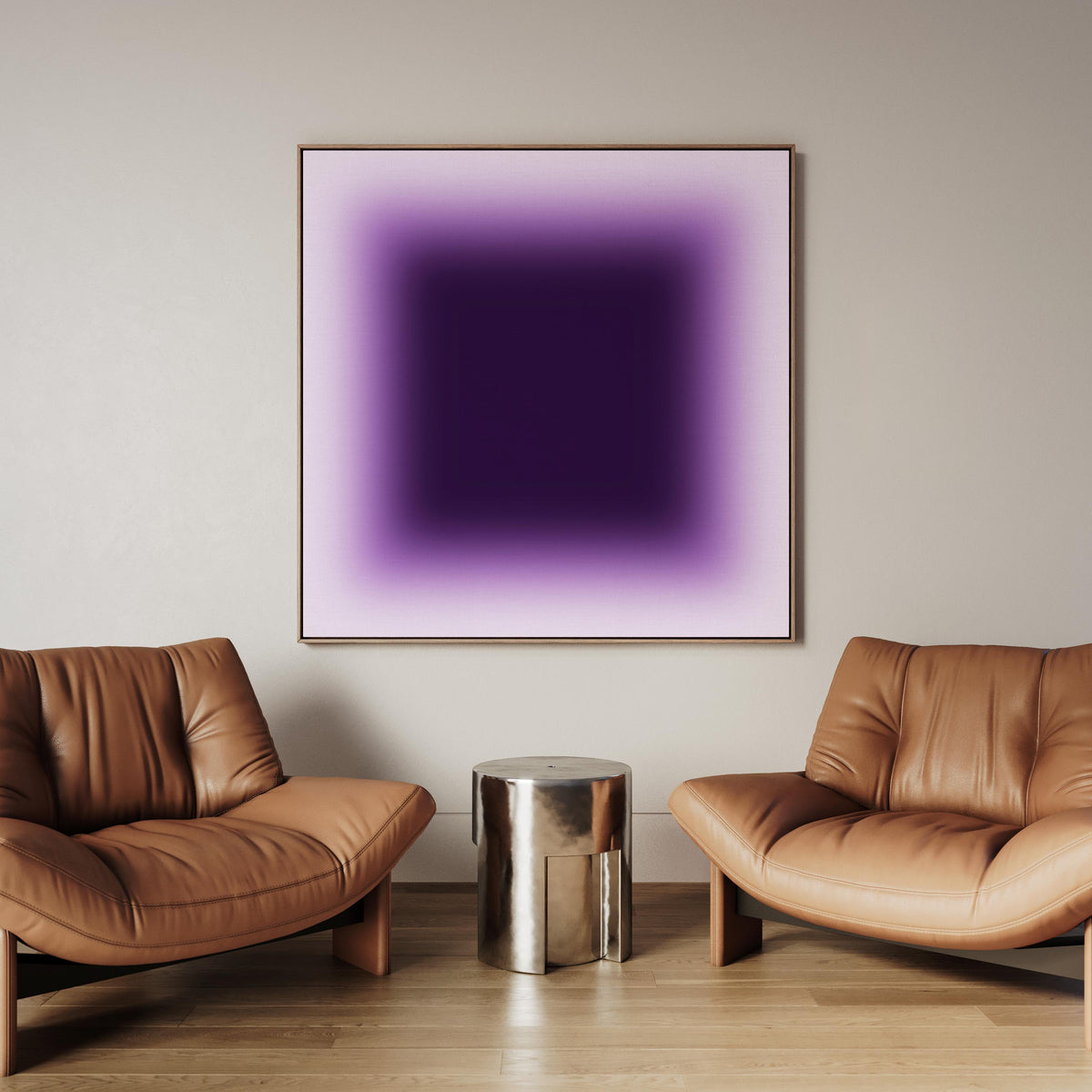 Purple Black Gradient Art Print