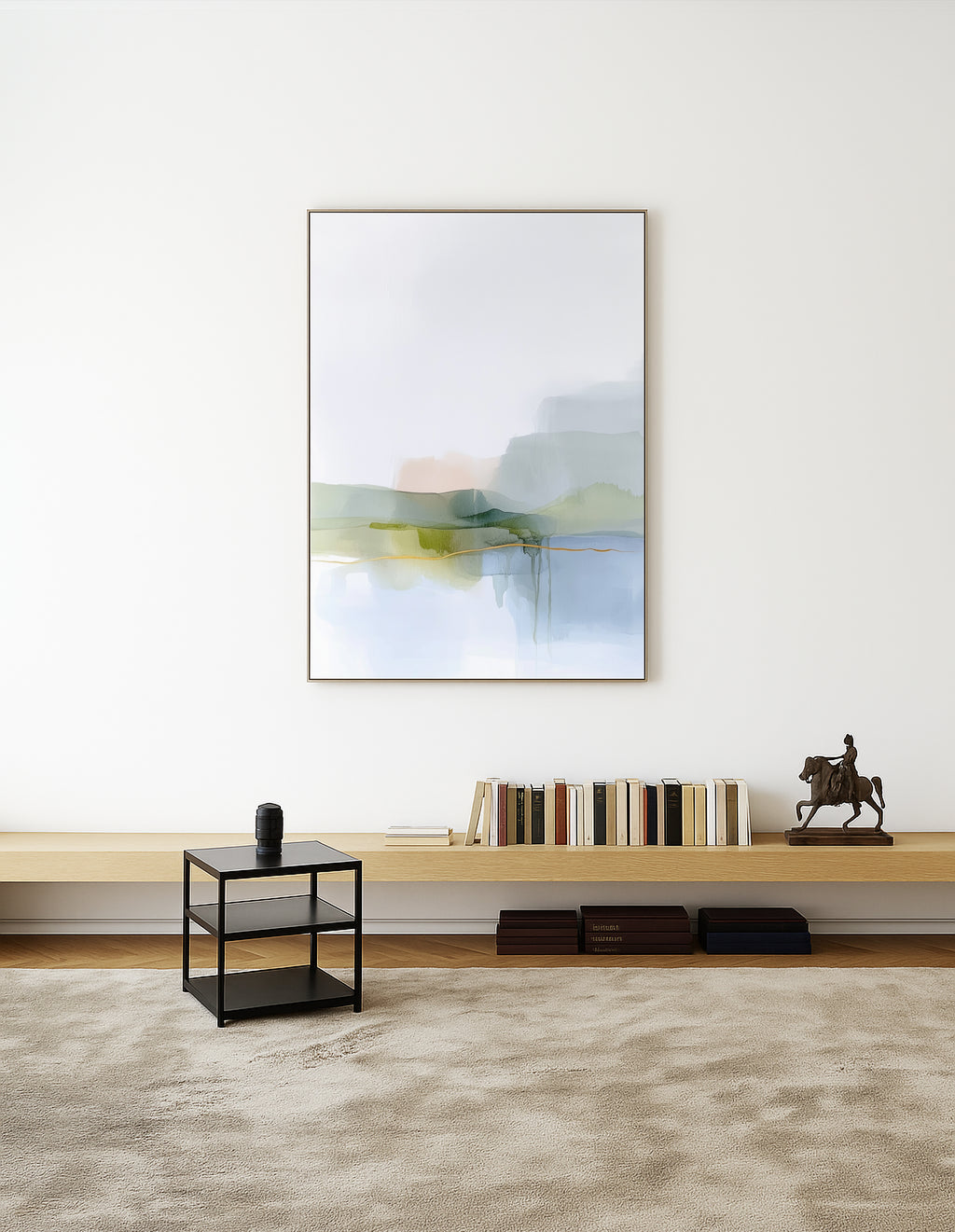Misty Horizon – Framed Canvas - And A Little More
