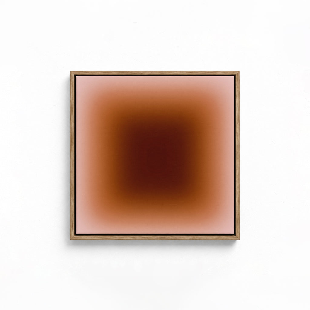 Abstract Art Print, Warm Brown Terracotta Gradient Wall Art, Burnt Orange Minimalist Print, Modern Neutral Decor